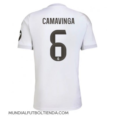 Camiseta Real Madrid Eduardo Camavinga #6 Primera Equipación Replica 2025-26 mangas cortas Camiseta Real Madrid Eduardo Camavinga #6 Primera Equipación Replica 2025-26 mangas cortas